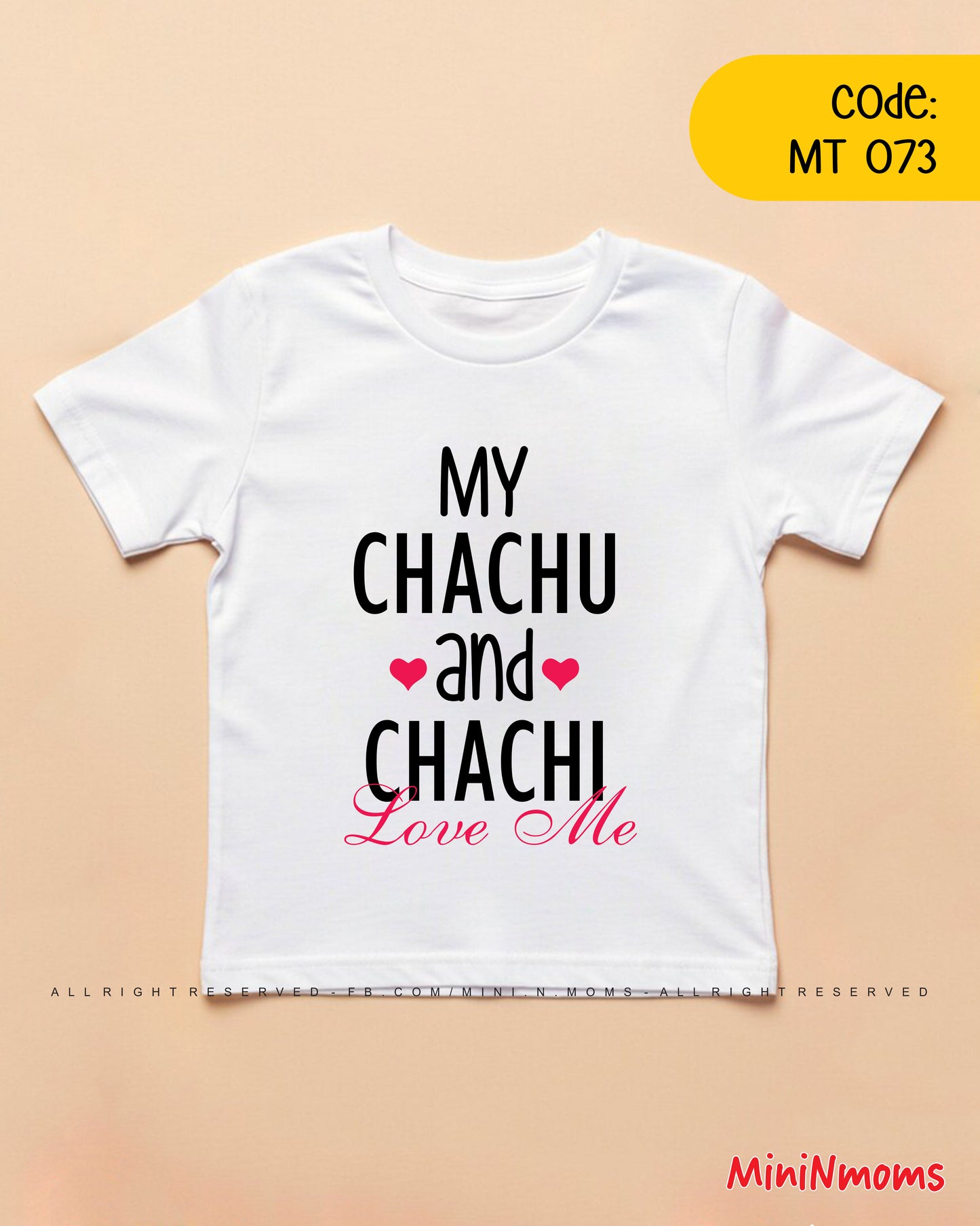 My Chachu Chachi Loves me T-shirt
