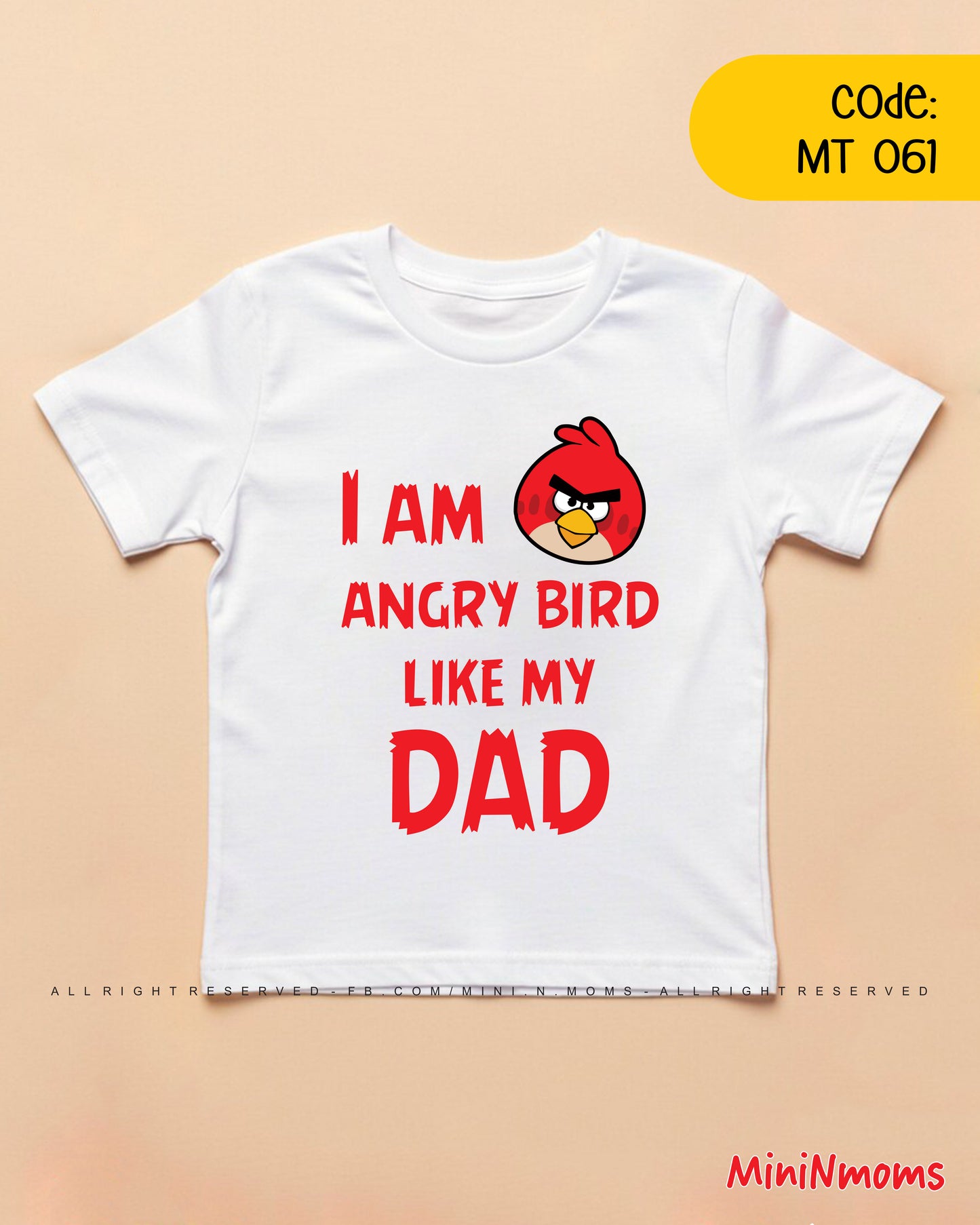 Angry Bird like Dad T-shirt